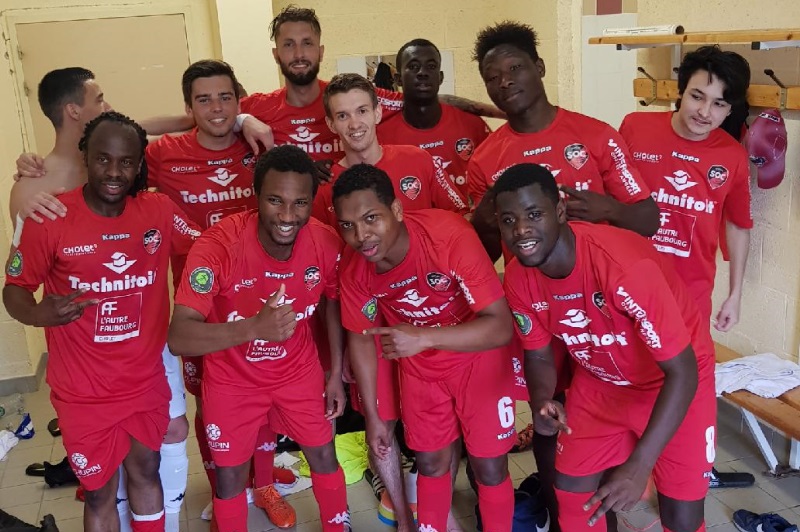 La joie des jeunes Choletais après la victoire (Photo -SO Cholet).