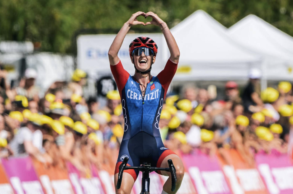 Cedrine KERBAOL, première française à remporter une étape du Tour de France, depuis 35 ans !