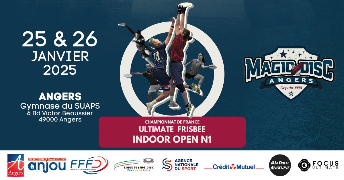 Ultimate Frisbee : Angers accueille l’élite nationale pour la phase finale du championnat indoor.